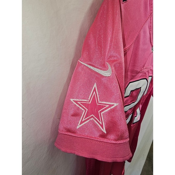 Dallas Cowboys Jersey Pink Ezekiel Elliott #21 NFL Nike Womens LG - Picture 4 of 5